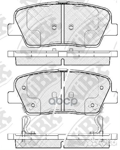 Колодки тормозные дисковые зад PN0415 NiBK