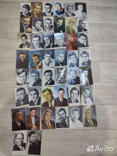 Карточки, фотонаборы артистов советского кино