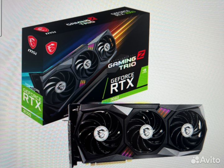 Видеокарта rtx 3060ti MSI gaming Z trio