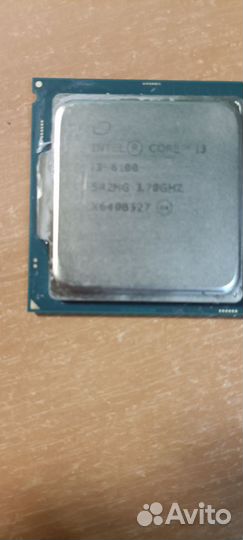 Процессор intel core i3 6100