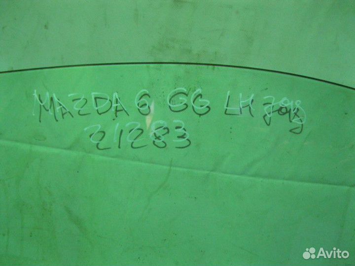 Стекло двери задней левой Mazda 6 (GG) 2002-2007