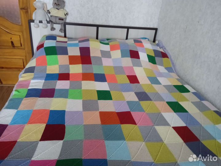 Пледы ручного вязания