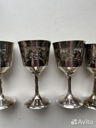 12 посеребренных рюмок Германия