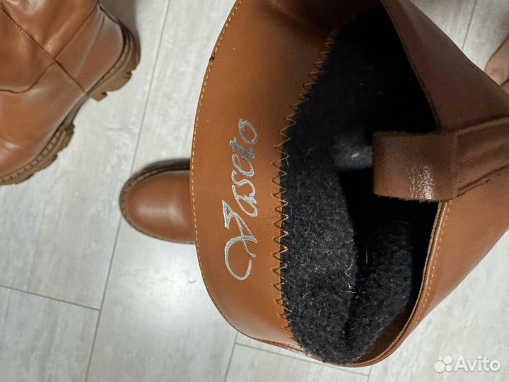 Сапоги зимние натуральная кожа 39 р-р