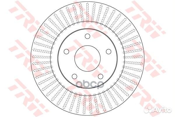 Диск тормозной перед DF6533 TRW