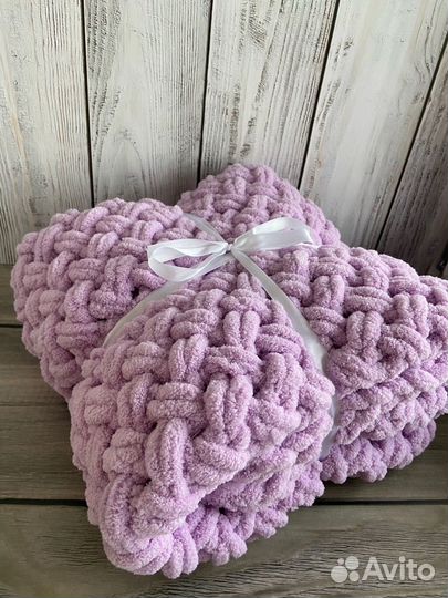 Плед вязаный крючком