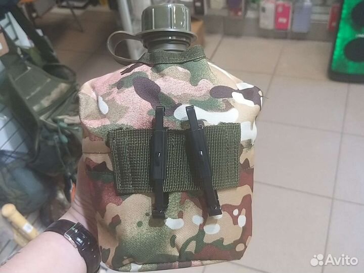 Фляжка с котелком тактическая