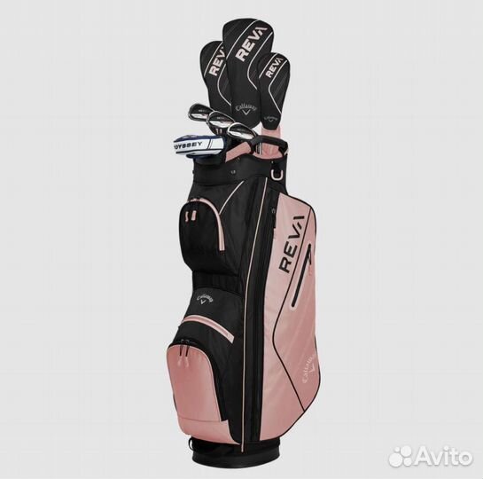 Клюшки для гольфа Callaway Reva, женские, розовые