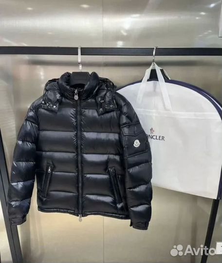 Пуховик Moncler maya натуральный пух