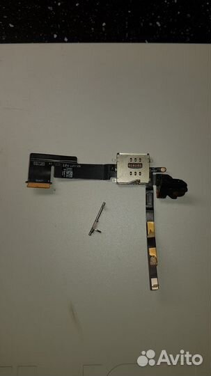 Шлейф для iPad 2 3G разъем+гнездо на наушники