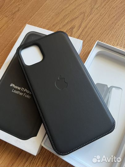 iPhone 11 pro max Leather Folio Оригинал