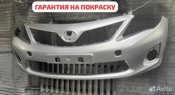 Бампер передний Королла Е151 стальной (1F7)