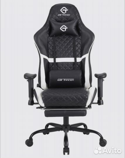 Кресло игровое компьютерное экокожа 301 белый