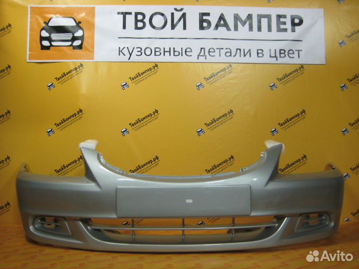 Бампер передний Hyundai Accent цвет серебристый