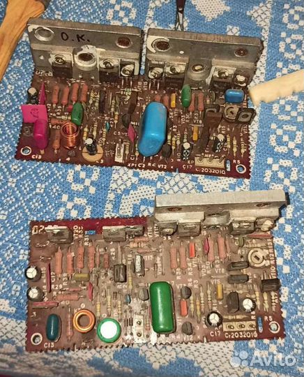 Платы усилителя у-101,Radiotehnika S-70