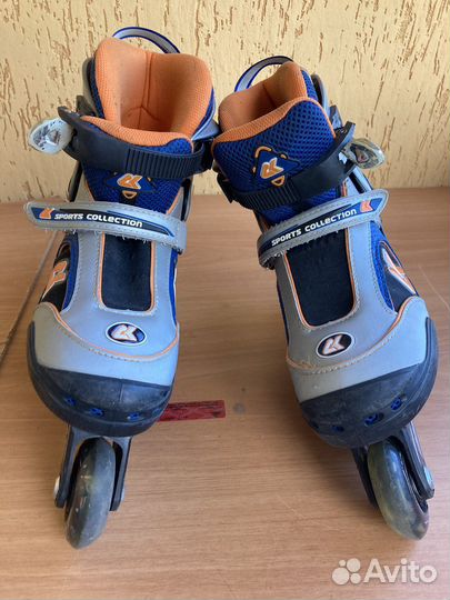 Ролики подростковые 35-38 размер