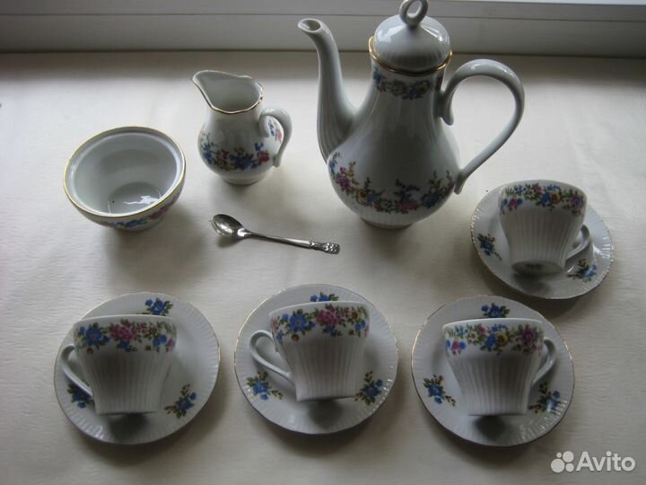 Кофейный сервиз гдр Jlmenau