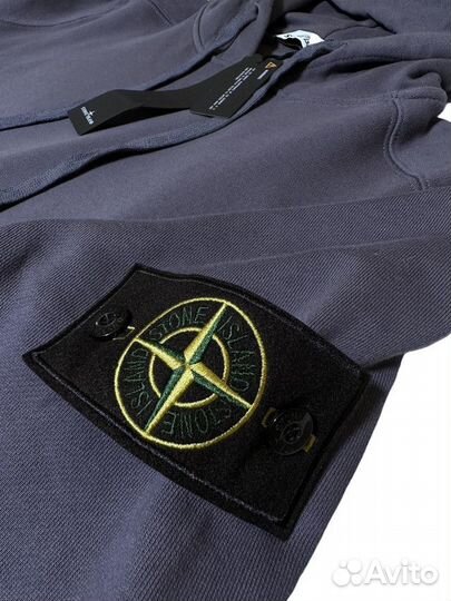 Худи Stone Island синяя размер L/XL