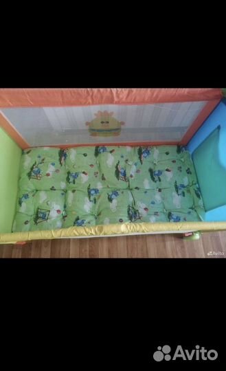 Детская кровать манеж с матрасом