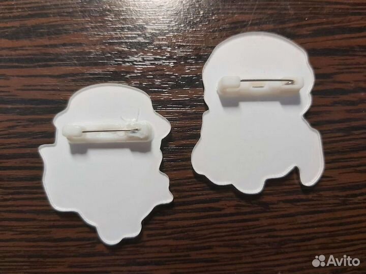 Значки Чуя Накахара и Осаму Дазай