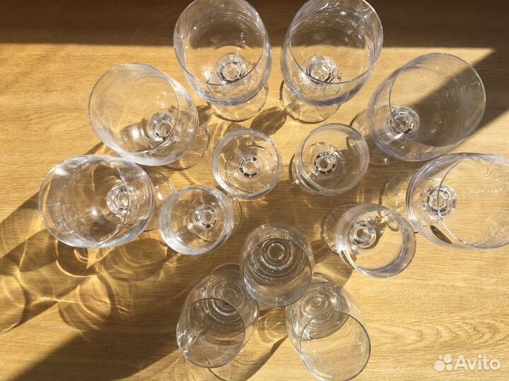 Фужеры, ваза богемия чехия