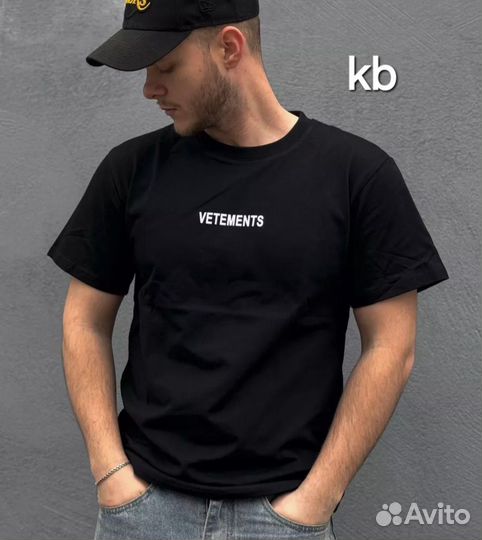 Футболка мужская Vetements Black