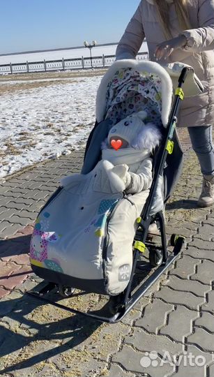 Коляска санки