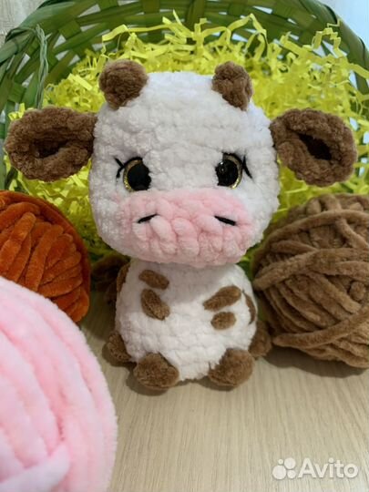 Бычок, коровка амигуруми