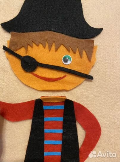 Паззлы из фетра, подойдут для анимации