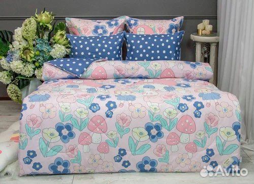 Детское постельное белье с одеялом сатин