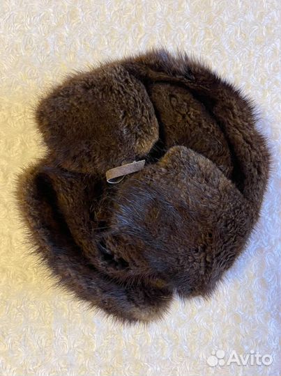 Мужская шапка из меха нутрии