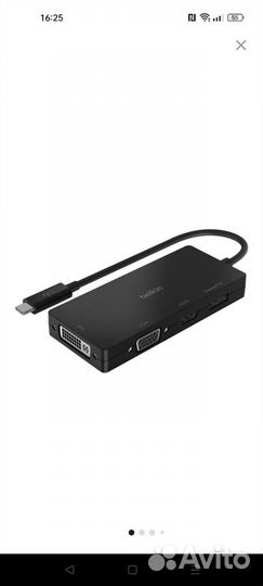 Адаптер Belkin Video Adapter USB-C Black