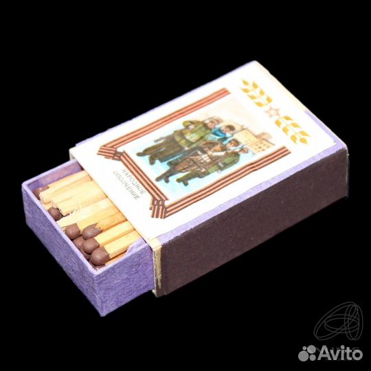 Спички СССР в деревянном коробке