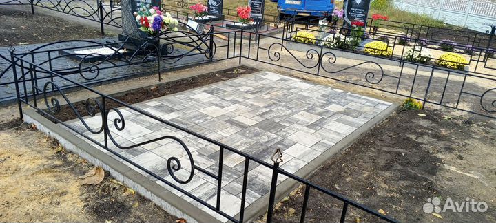 Установка памятников- Благоустройство захоронений