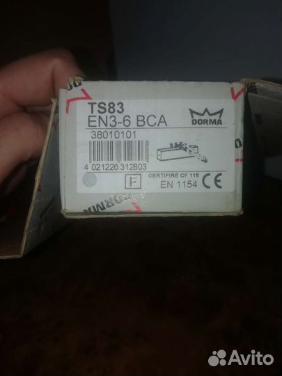 Дверной доводчик Dorma TS83 EN3 6 BCA серебро
