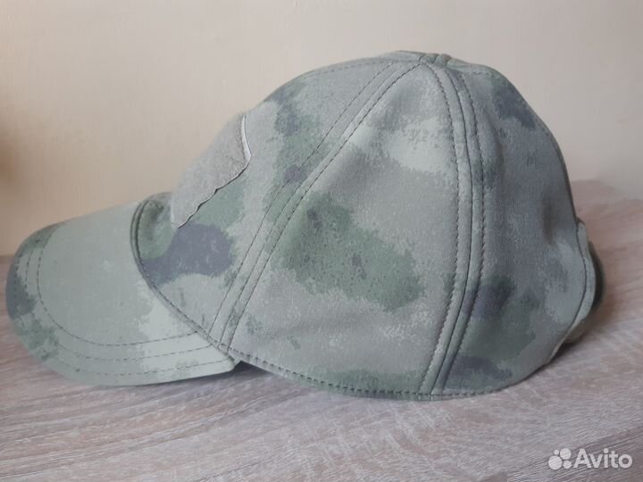 Детская кепка /бейсболка камуфляжная с липучкой