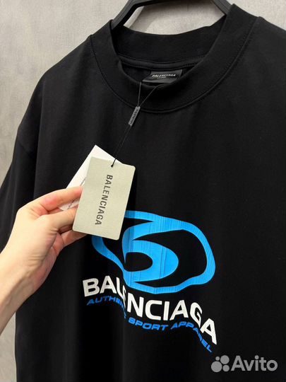 Balenciaga surfer футболка оверсайз (хит 2024)