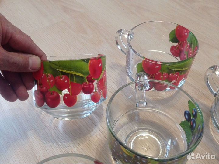 Кружки-400гр.с рисунками Ягод 6шт. 1000