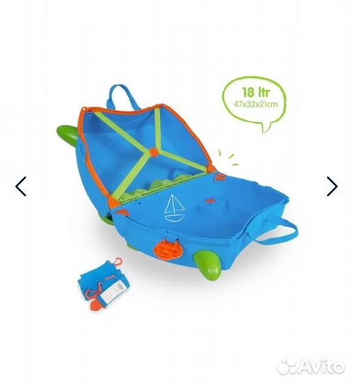 Детский чемодан каталка trunki