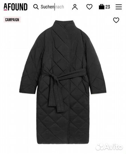 Пальто фирмы Аркет новое L чёрное