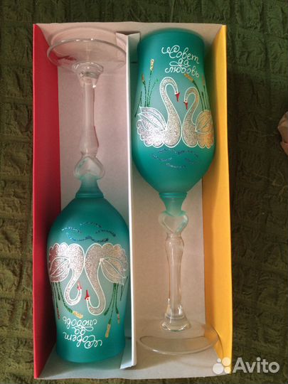 Свадебные бокалы новые