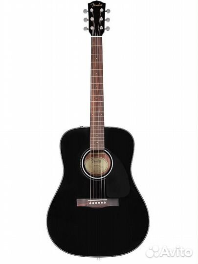 Акустическая гитара Fender CD-60 Black