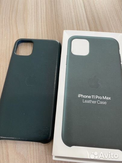 Оригинальный кожаный чехол 11 про макс