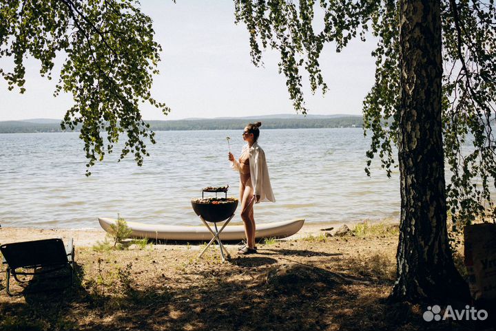 Мангальная зона, гриль стол