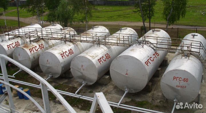 Металлические емкости разного объёма