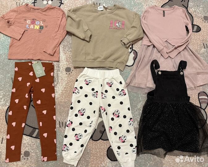 Пакет вещей на девочку 104 zara hm