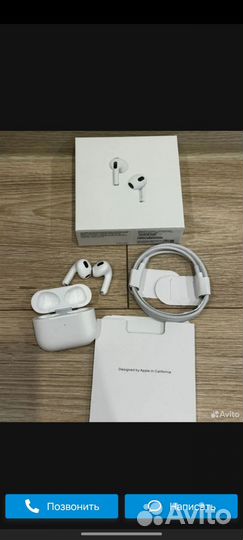 Беспроводные наушники apple airpods 3