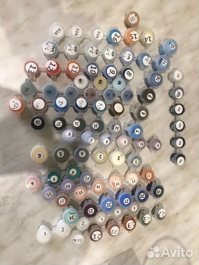 Краски от картин по номерам много