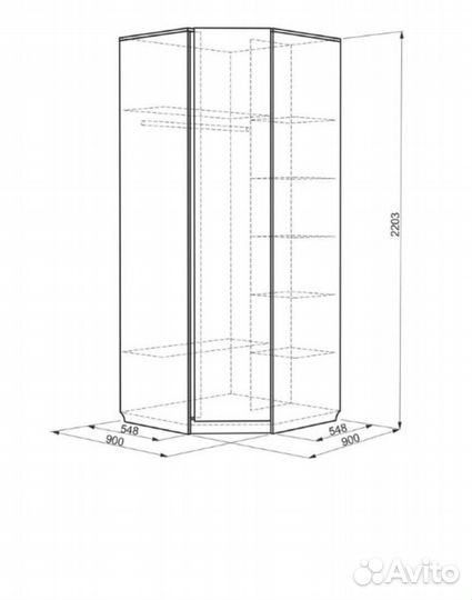 Угловой шкаф