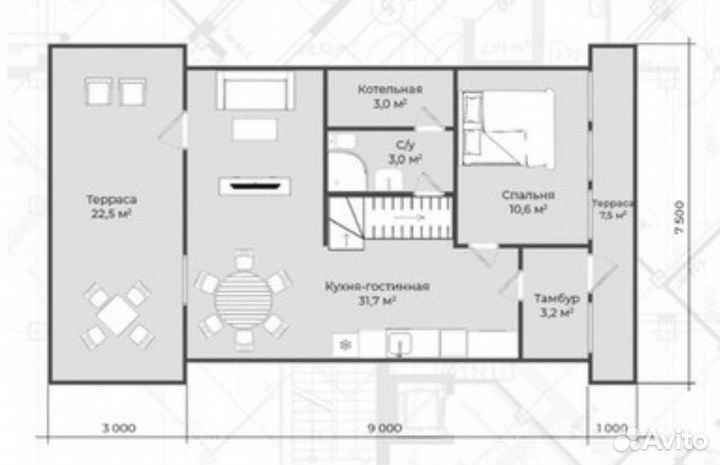 Дом в Стиле Афрейм 65 м2 под ключ